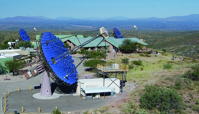 The VERITAS array in Amado, Arizona.