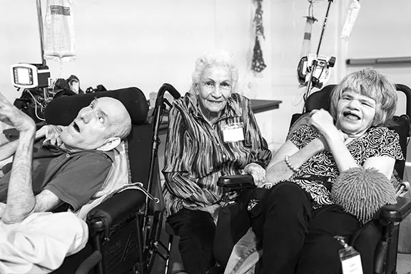 Darrel, Fay and Darla Kay Arrington during one of Fay’s frequent visits to Coolidge. - PATRICK BRYANT