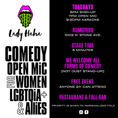 Lady Haha Comedy Open Mic for Women/LGBTQ/Allies