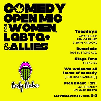 LADY HAHA Comedy Open Mic for Women, LGBTQ & Allies