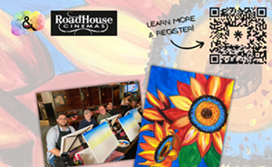 Vibrant Sunflower Paint and Sip at Roadhouse Cinemas