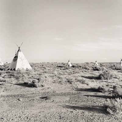 Zig Jackson: Tipi Encampment, I-40, Arizona, 2004